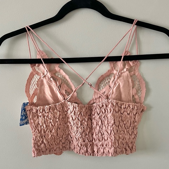 Free People Adella Embroidered Lace Cotton-Blend Bralette XS NWT - Picture 6 of 7